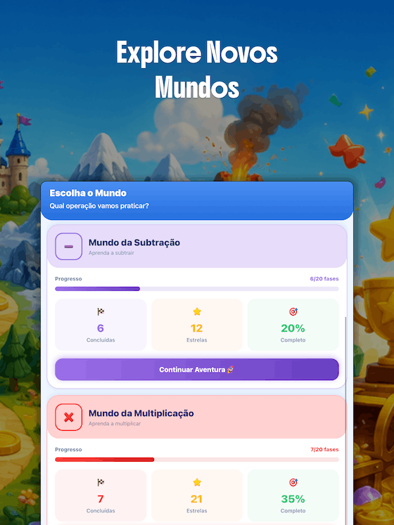 Tela do jogo Jornada dos Números